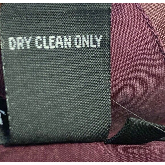 Vintage TULLIANO 100% Silk Track Bomber Jacket Men's XXL Burgundy Zip Lined - Picture 10 of 11